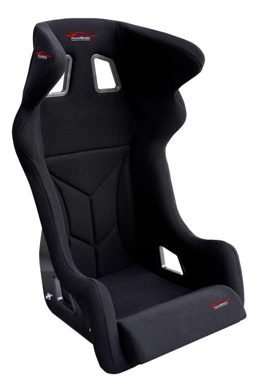 Force2Motion Rennsitz Racer Black-Velours